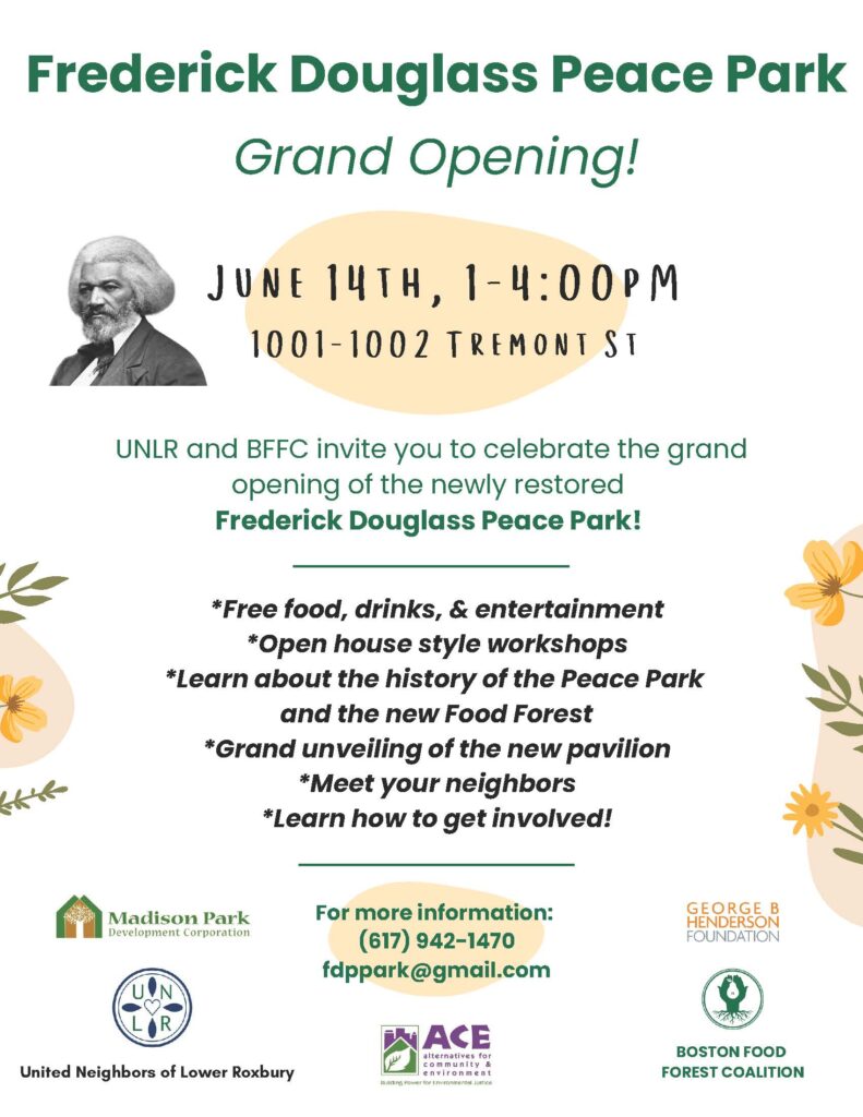 Frederick Douglass Peace Park, Grand Opening Frederick Douglass Peace Park, Grand Opening