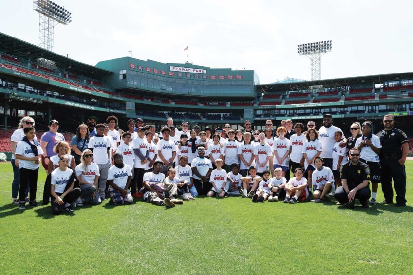 Kickball at Fenway Park brings high achieving students around Boston together