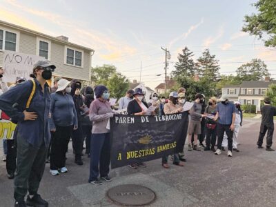 Protesters call on Gov. Healey to end Dept. of Correction’s cooperation with ICE
