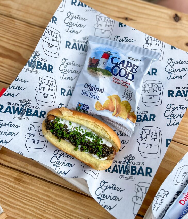 Caviar hot dog? Yes, please!