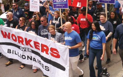 Labor activists take to the streets